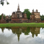 Wat Mahathat im Historical Park von Sukhothai / Thailand 